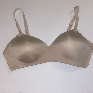 Wacoal Womens 36D Ultimate Side Smoother Wire Free Contour Bra Nude Beige